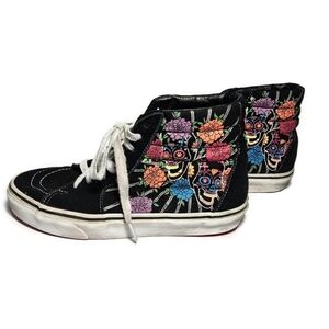 Vans Unisex Sk8-Hi Dia De Los Muertos Day of the Dead Glow in the Dark,